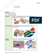 Foreign Exchange - Notes - GR 12 Tourism - Term 2 - ECDOE