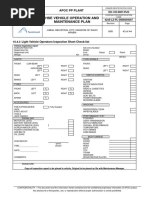 Light Vehicle Operators Inspection Sheet Check-List