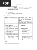 TAX - Excise Tax Discussion