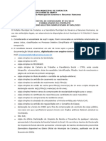 Edital de Convocação #05 2023 - Formalização Do Contrato