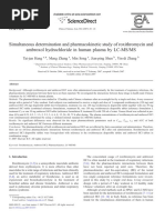 Ambroxol and Roxithromycin in Human Plasma