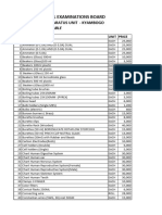 Chemical Shop Price List 2023