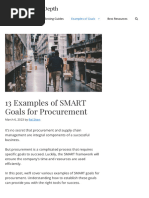 13 Examples of SMART Goals For Procurement - Success in Depth