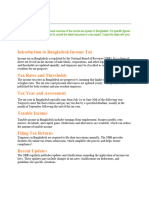 Introduction To Bangladesh Income Tax