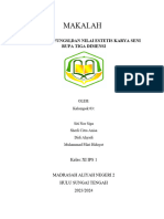 Makalah: Jenis, Tema, Fungsi, Dan Nilai Estetis Karya Seni Rupa Tiga Dimensi