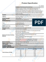 Product Specfication of PIR Panel-Yumisteel