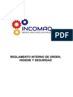 Reglamento Interno Riohs Incomaq 2023