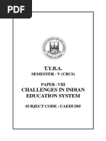 Challages Indian Education System