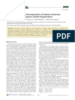 Effect of Additives On Decomposition of Sodium Carbonate: Precombustion CO Capture Sorbent Regeneration