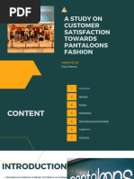 A Study On Customer Satisfaction Towards Pantaloons Fashion