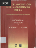 Libro Teoria de La Organización para La Administracion Publica