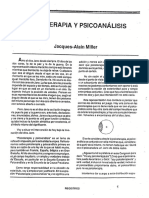 Psicoterapia y Psicoanálisis-Miller