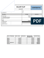 Pelirene - Pay Slip