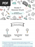 Module V Maternity Benefit Under SS Code