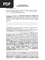 Acto de Notificacion de Citacion de Fiscalia