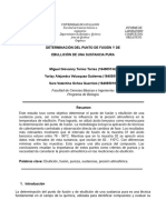 Determinación Del Punto de Fusión y de Ebullición de Una Sustancia Pura