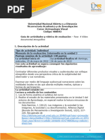 Guía de Actividades y Rúbrica de Evaluación - Unidad 3 - Fase 4 - Vídeo Documental Etnográfico