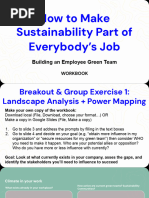 Workbook - How To Make Sustainability Part of Everybody's Job by Building An Employee Green Team