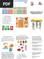Tripticos Brigada Interna de Proteccion Civil