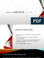 Why Mtb-Mle?: Lesson 2