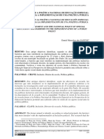 Gestão Escolar e A Política Nacional de Educação Especial: As Barreiras para A Implementação de Uma Política Pública