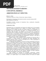 Kelly (1992) Movilidad Sedentarismo. Conceptos, Medidas Arqueológicas y Efectos