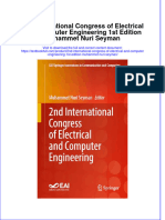 Full Chapter 2Nd International Congress of Electrical and Computer Engineering 1St Edition Muhammet Nuri Seyman PDF