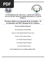 Practicas Clínicas en El Periodo 06 de Noviembre - 01 de Diciembre Del 2023, Hospital de Las Culturas