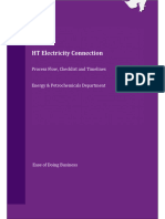 HT Electricity Connection: Process Flow, Checklist and Timelines Energy & Petrochemicals Department