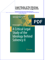 PDF A Critical Legal Study of The Ideology Behind Solvency Ii Kristina Loguinova Ebook Full Chapter