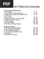 Solution Set - Costing & O.R.-4th Edition