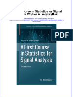 PDF A First Course in Statistics For Signal Analysis Wojbor A Woyczynski Ebook Full Chapter