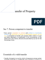 of Transfer of Property