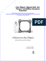 PDF A Return To The Object Algred Gell Art and Social Theory 1St Edition Susanne Kuechler Ebook Full Chapter