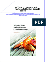 PDF Adapting Tests in Linguistic and Cultural Situations 1St Edition Dragos Iliescu Ebook Full Chapter