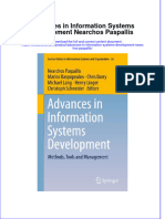 Textbook Advances in Information Systems Development Nearchos Paspallis Ebook All Chapter PDF