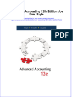 PDF Advanced Accounting 12Th Edition Joe Ben Hoyle Ebook Full Chapter