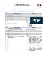 C Section Audit Format