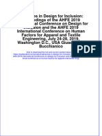 Download pdf Advances In Design For Inclusion Proceedings Of The Ahfe 2019 International Conference On Design For Inclusion And The Ahfe 2019 International Conference On Human Factors For Apparel And Textile Engi ebook full chapter 