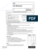 English For Business L1 Past Paper Series 2 2014