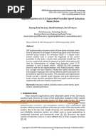 Implementation of A V/F Controlled Variable Speed Induction Motor Drive