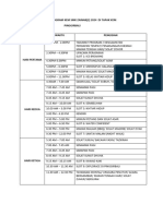 Tentatif Program Kem Tahfiz Ulul Albab