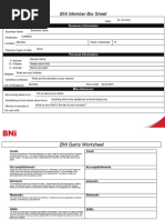 BNI 1-2-1 - Bio Sheet Format