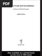 Ashok Mitra - Terms of Trade and Class Relations - An Essay in Political Economy-Frank Cass - Routledge (1977)