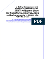 Download full chapter Advances In Safety Management And Human Performance Proceedings Of The Ahfe 2020 Virtual Conferences On Safety Management And Human Factors And Human Error Reliability Resilience And Performance July pdf docx