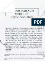 Osgood - Schramm Model of Communication