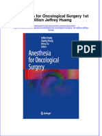 Full Chapter Anesthesia For Oncological Surgery 1St Edition Jeffrey Huang PDF