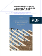 Textbook An Econometric Model of The Us Economy Structural Analysis in 56 Equations John J Heim Ebook All Chapter PDF