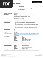 ACCT2002 Cost Analysis For Decision Making Semester 1 2024 Miri Sarawak Campus INT