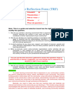 Teacher Reflection Form (TRF) : Modify The Question